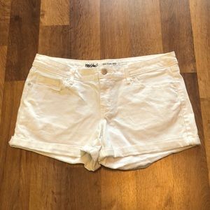 Mossimo white denim shorts